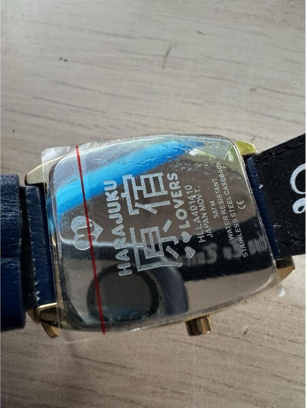 Harajuku Lovers LOVE Watch Blue Strap Japanese Movement 5ATM Double Band - Picture 14 of 15